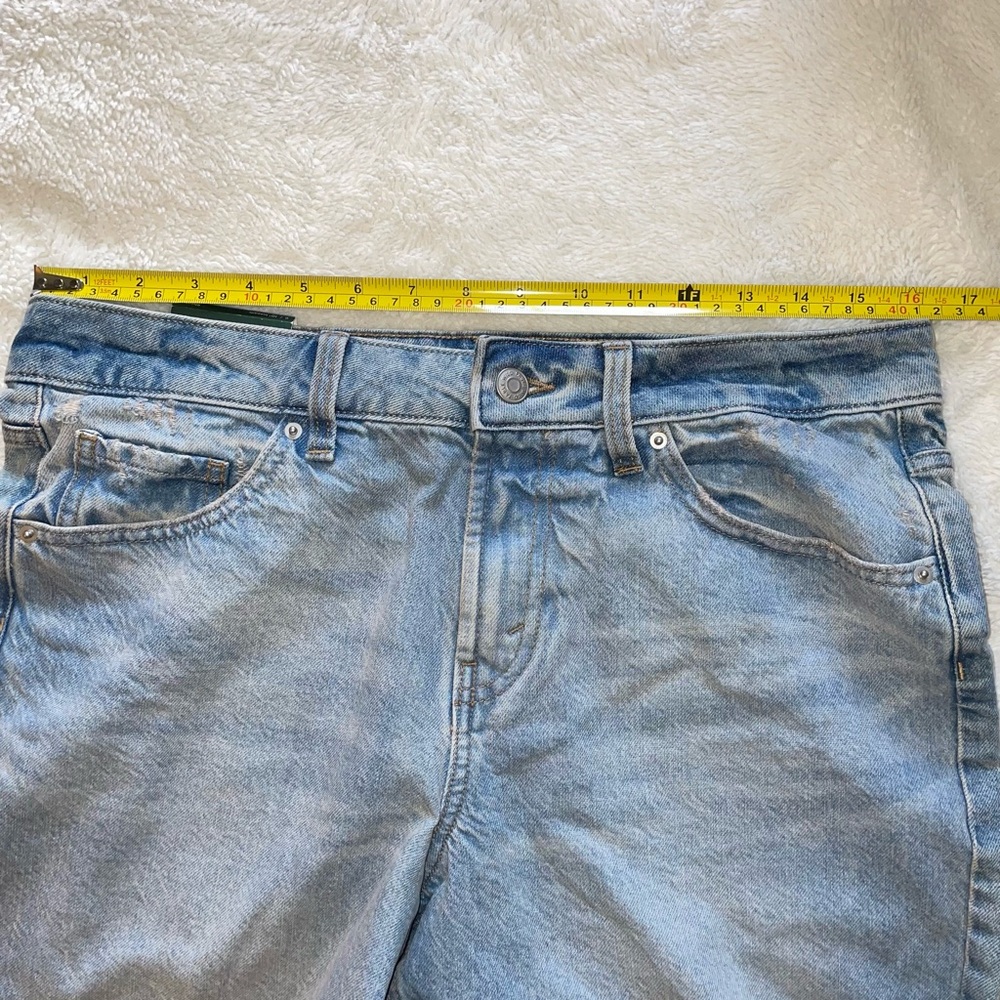 wild fable Light Blue Denim Cutoff Mid Rise Shorts - Picture 2 of 6